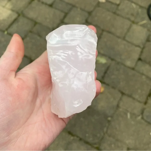 Large Pink Calcite Crystal Gemstone - Picture 4 of 6